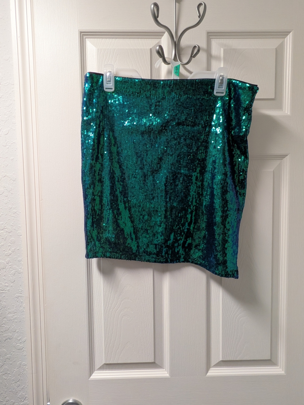 Sparkling Green Sequin Mini Skirt
